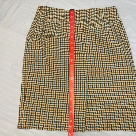 The Limited Vintage Classic Houndstooth Plaid Lined Skirt Preppy Office Size 2 - Picture 8 of 10